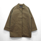 BURBERRY 英国製 90年代 ヴィンテージ 3WAY レイヤード ステンカラーコート M フーデッドベスト ヨーク 一枚袖 玉虫色 裏地ツイード イギリス製