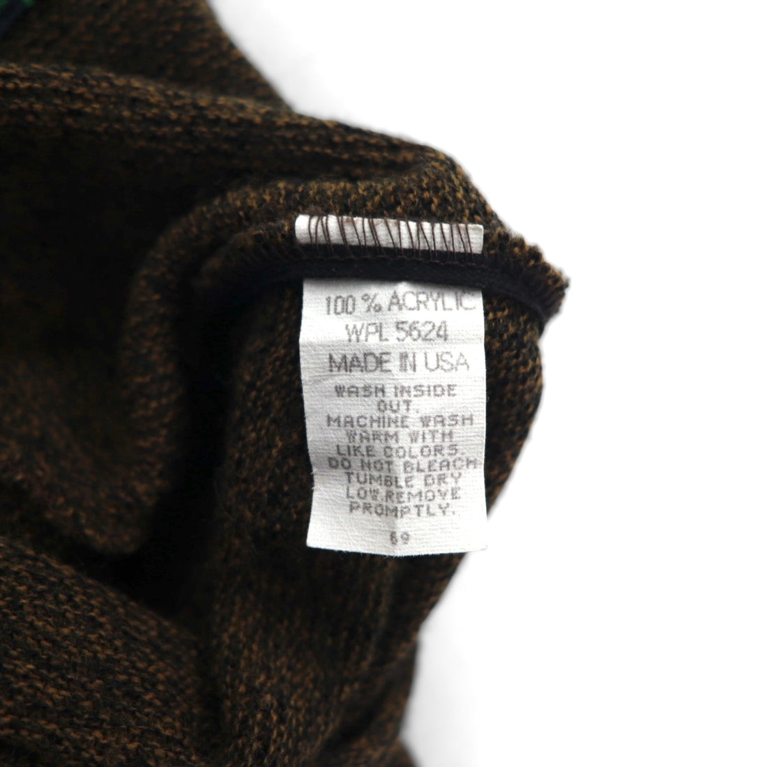 90s USA Vintage Knit Cardigan Cypress Links 90s Made in USA Knit Cardigan Size L Brown Acrylic