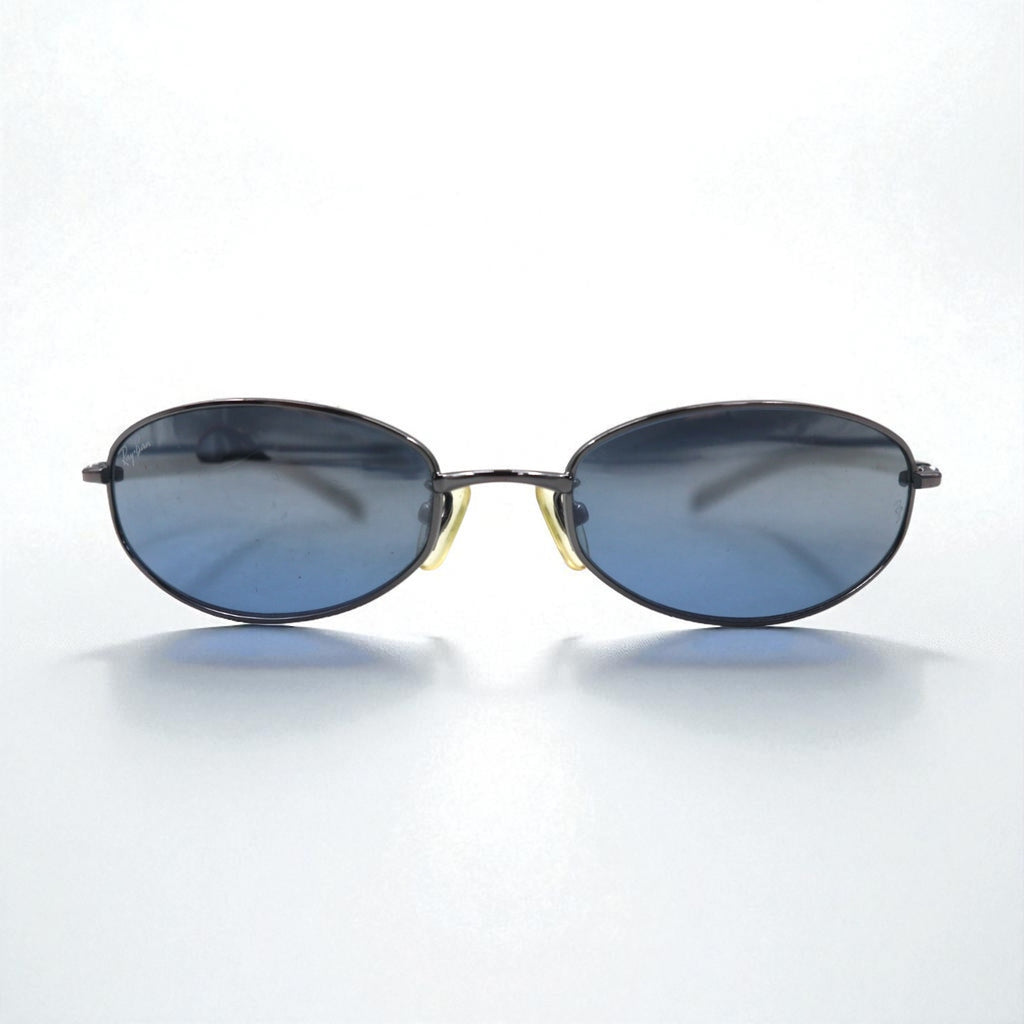Ray-Ban Oval Sunglasses, Black Metal Frame, RB3230 004/7C, 55-18, 135mm