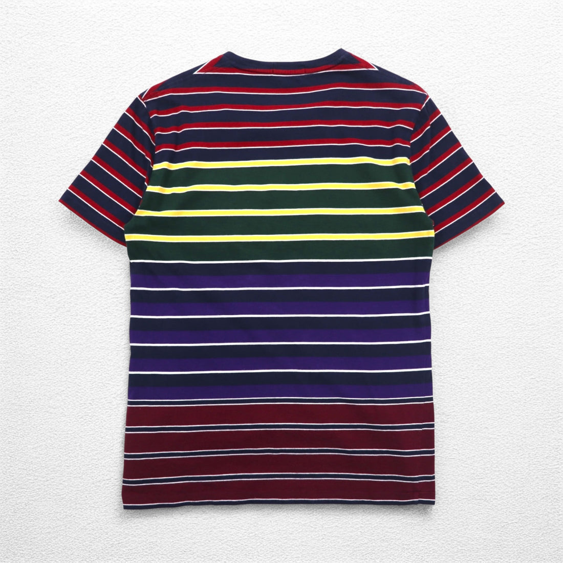 POLO RALPH LAUREN マルチボーダー ポケットTシャツ S マルチカラー コットン RLFC ロゴ刺繍 スリランカ製
