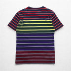 POLO RALPH LAUREN マルチボーダー ポケットTシャツ S マルチカラー コットン RLFC ロゴ刺繍 スリランカ製