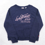 Levi's クラシック クルー プリント スウェット XL ネイビー 17387 スリランカ製