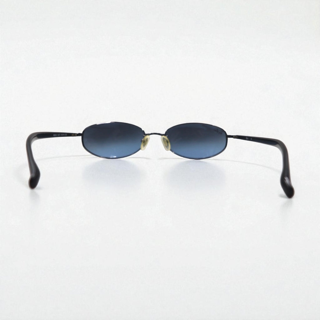Ray-Ban Oval Sunglasses, Black Metal Frame, RB3230 004/7C, 55-18, 135mm