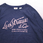 Levi's クラシック クルー プリント スウェット XL ネイビー 17387 スリランカ製