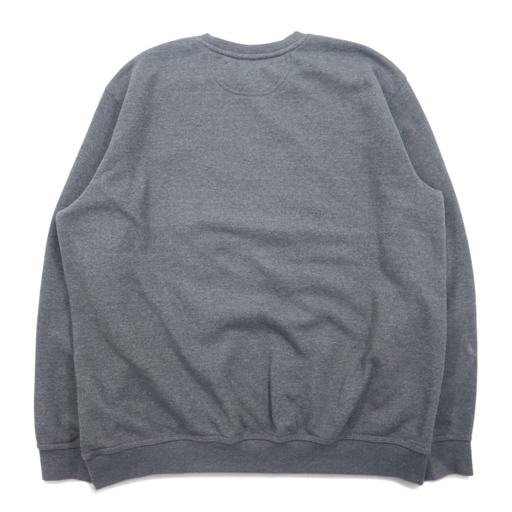 Carhartt Midweight Crewneck Sweatshirt, XL, Grey, Cotton, Fleece Lining, US Company, LIPPERT Print, MIDWEIGHT CREWNECK SWEATSHIRT, K124 026, Made in Mexico