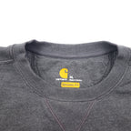 Carhartt Midweight Crewneck Sweatshirt, XL, Grey, Cotton, Fleece Lining, US Company, LIPPERT Print, MIDWEIGHT CREWNECK SWEATSHIRT, K124 026, Made in Mexico
