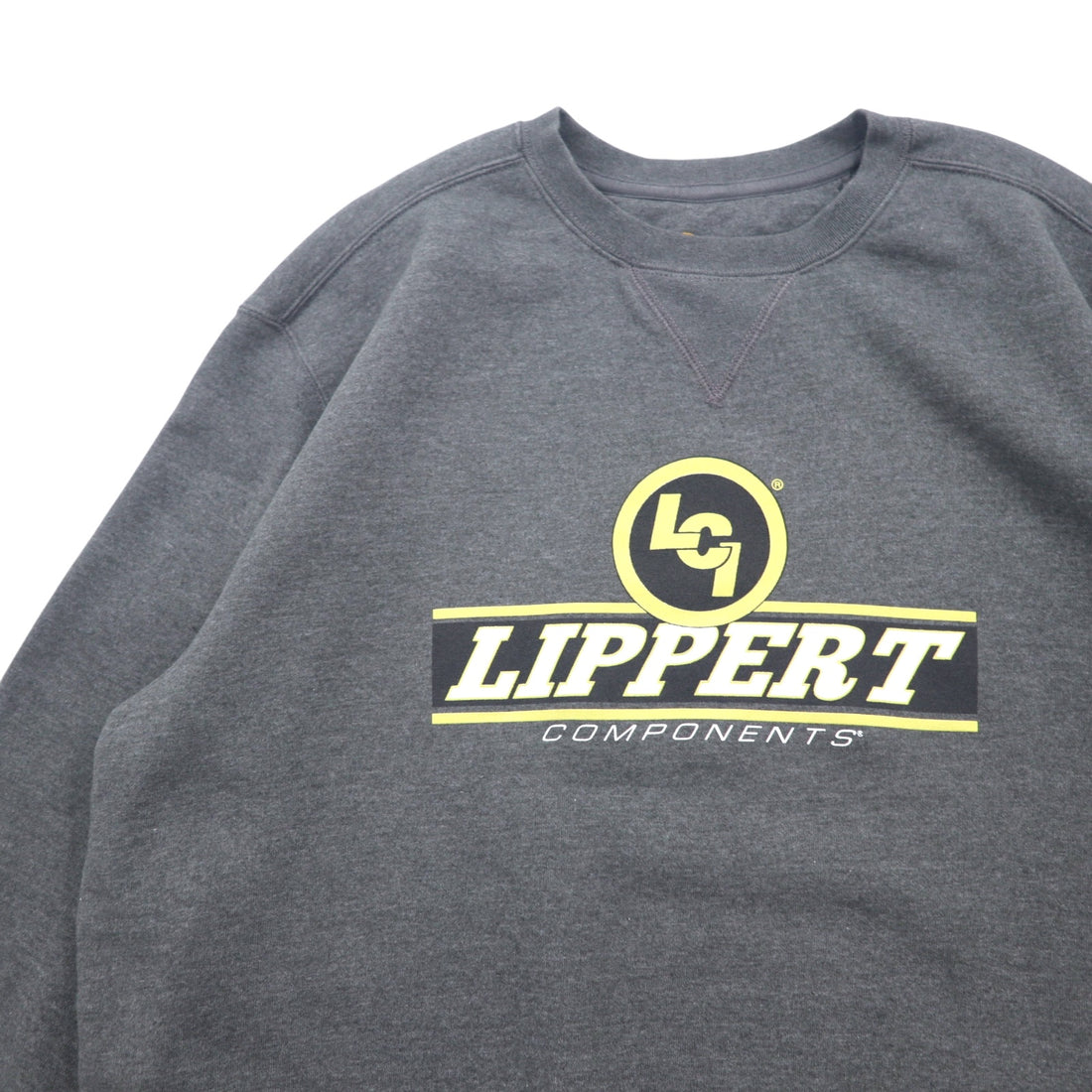 Carhartt Midweight Crewneck Sweatshirt, XL, Grey, Cotton, Fleece Lining, US Company, LIPPERT Print, MIDWEIGHT CREWNECK SWEATSHIRT, K124 026, Made in Mexico