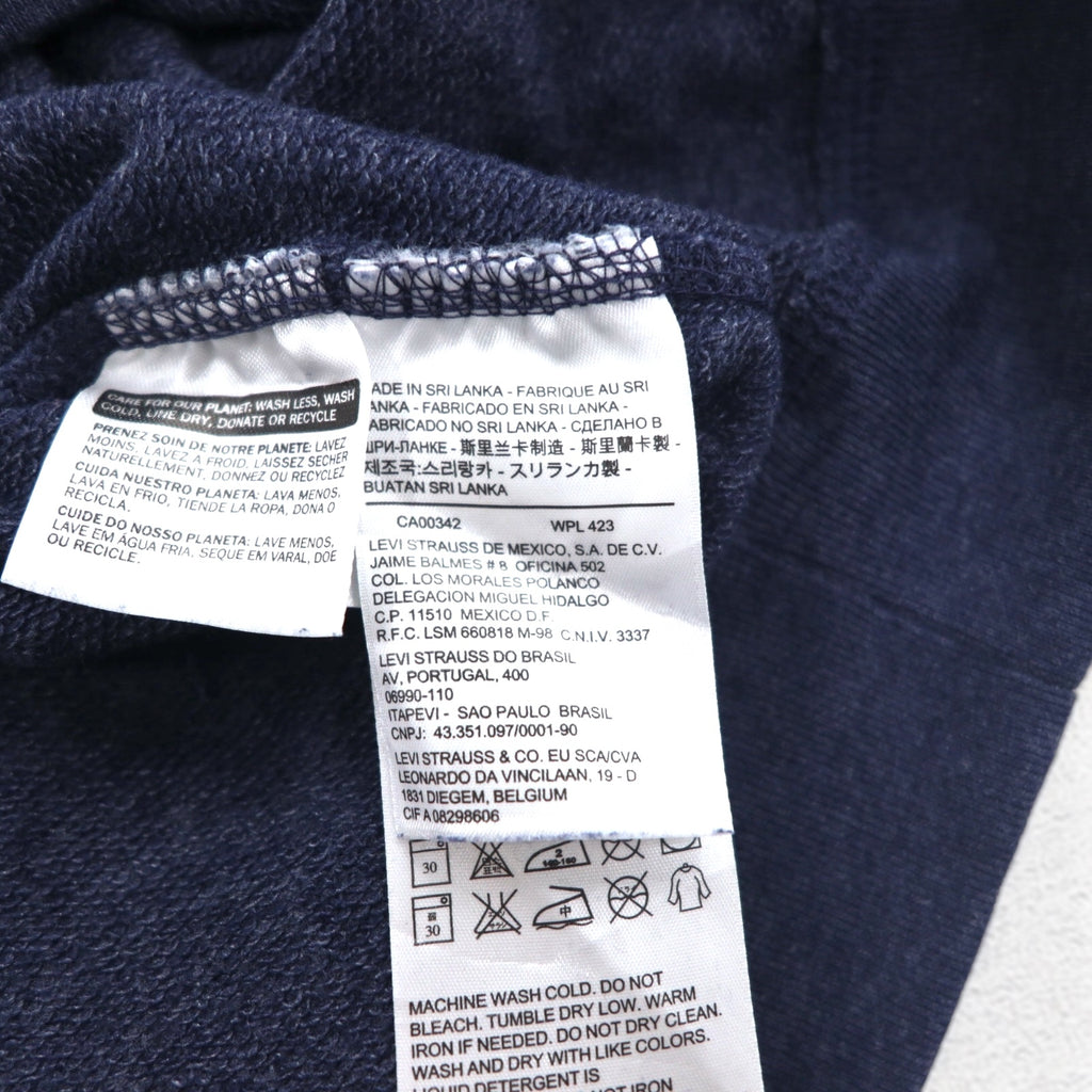 Levi's クラシック クルー プリント スウェット XL ネイビー 17387 スリランカ製