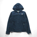 THE NORTH FACE Hooded Fleece Jacket Zip Hoodie S Navy Drawcord OSO ARHB US Standard