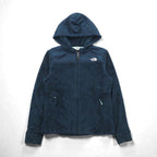 THE NORTH FACE Hooded Fleece Jacket Zip Hoodie S Navy Drawcord OSO ARHB US Standard