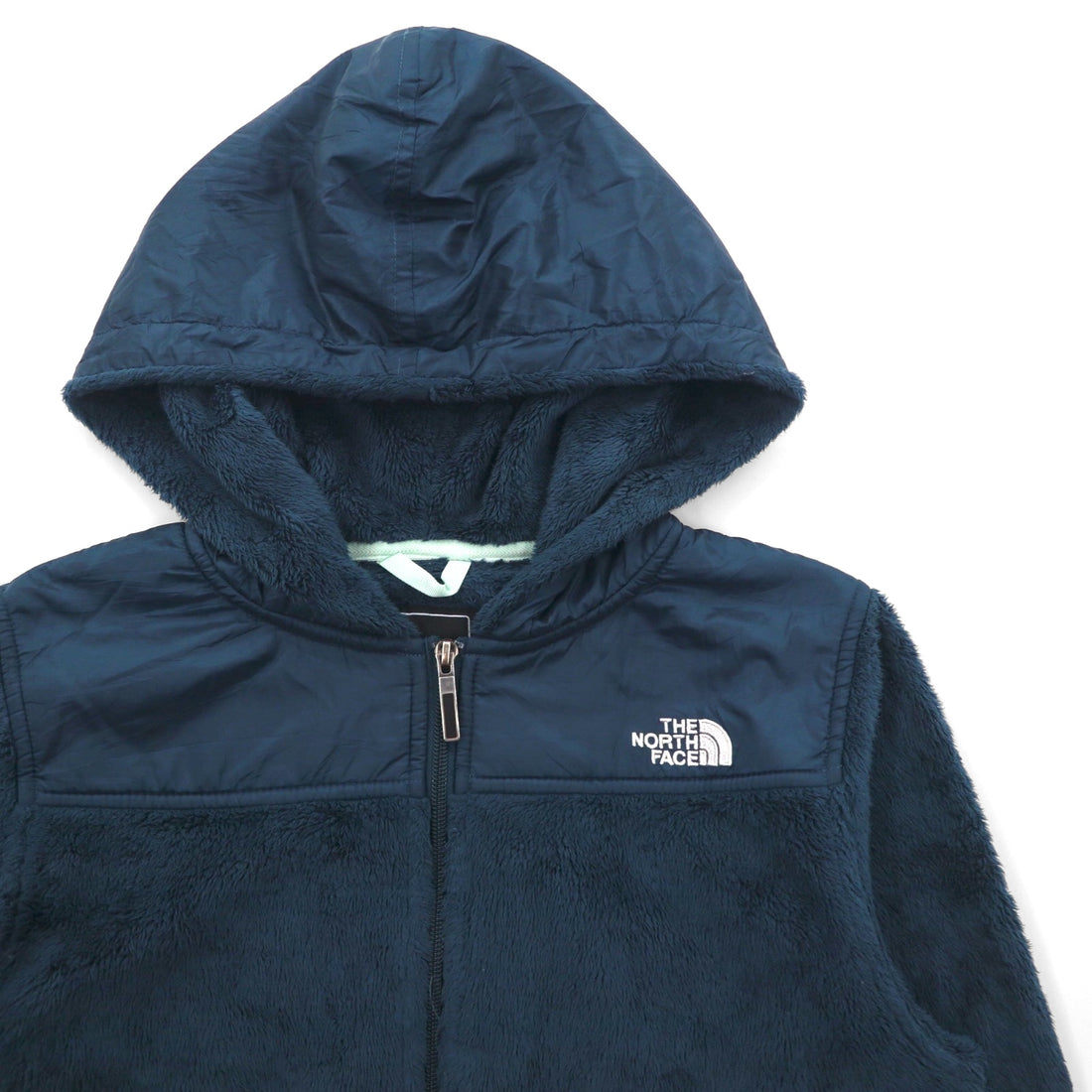 THE NORTH FACE Hooded Fleece Jacket Zip Hoodie S Navy Drawcord OSO ARHB US Standard