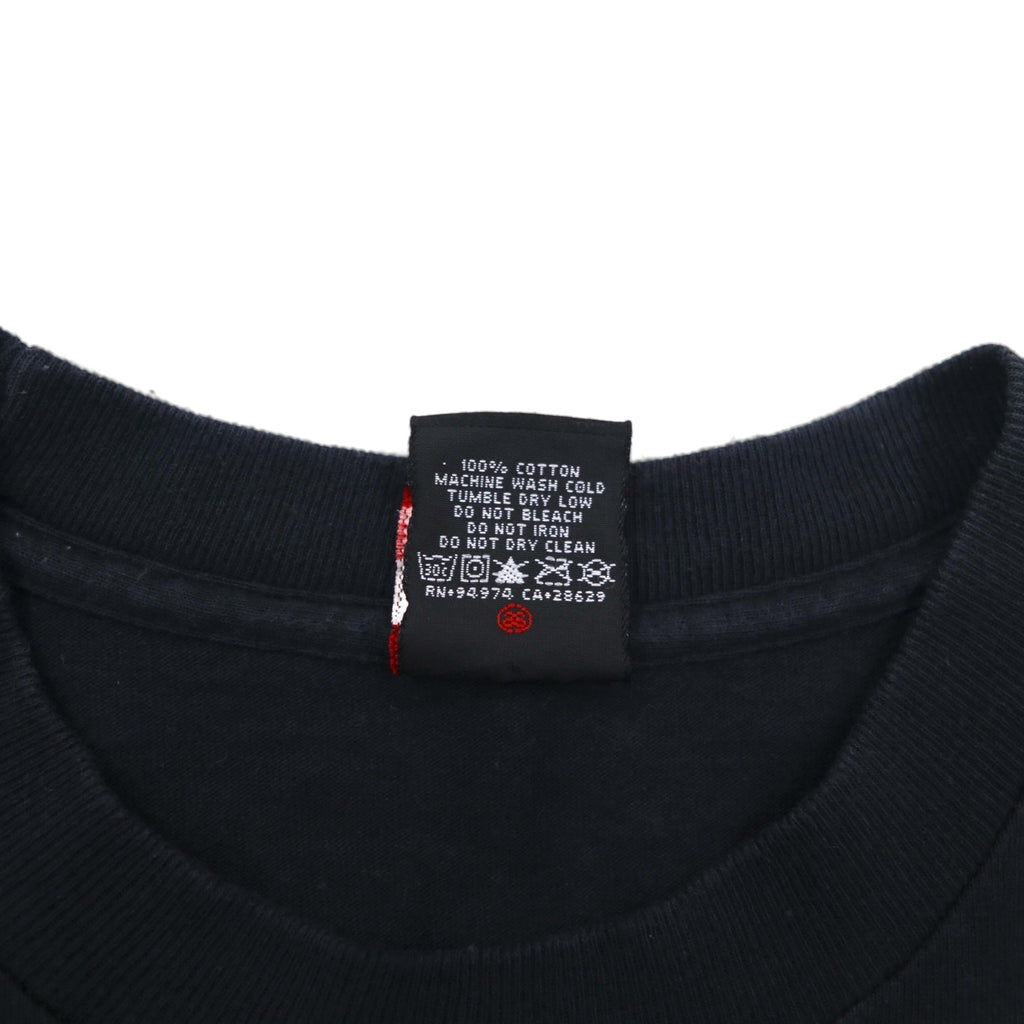 STUSSY スカル パイレーツ プリント Tシャツ S ブラック コットン メキシコ製