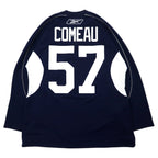 Reebok Hockey Shirt Game Shirt L Navy Polyester CCM Jersey NHL NY ISLANDERS Numbering Big Size