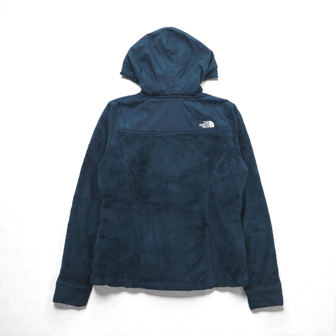 THE NORTH FACE Hooded Fleece Jacket Zip Hoodie S Navy Drawcord OSO ARHB US Standard
