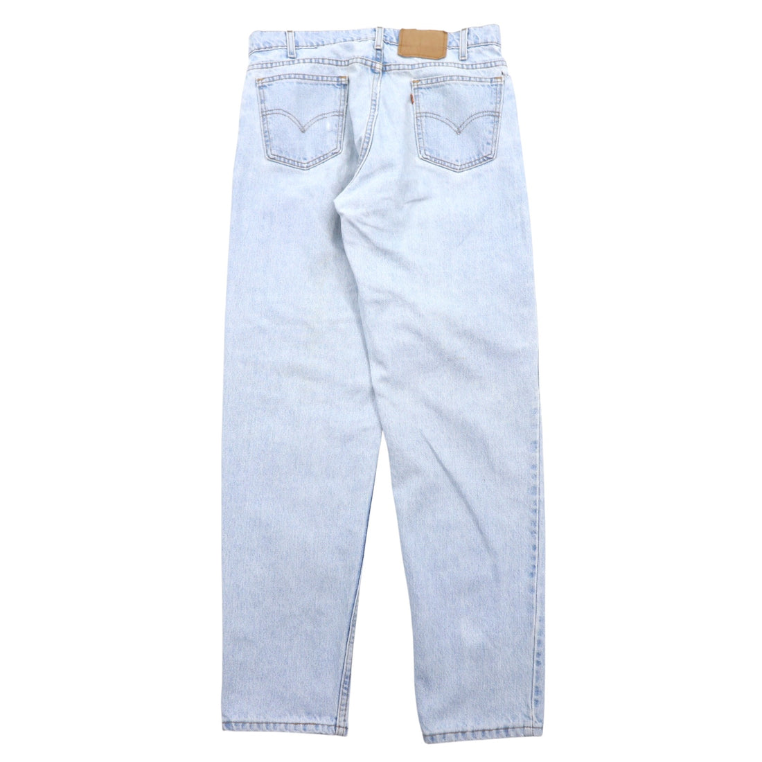 Levi's USA made 550 Relaxed Fit Tapered denim pants size 34 blue cotton zipper fly orange tab
