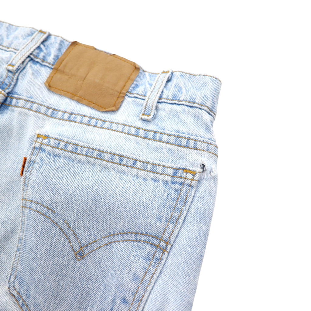 Levi's USA made 550 Relaxed Fit Tapered denim pants size 34 blue cotton zipper fly orange tab