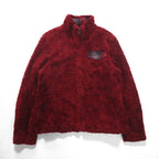 PENDLETON ボア フリースジャケット M ボルドー 胸ポケット ジップアップ