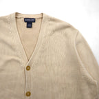 LANDS' END 90年代 プレッピー カーディガン ニット XL ミドルゲージ クラシック アイビー