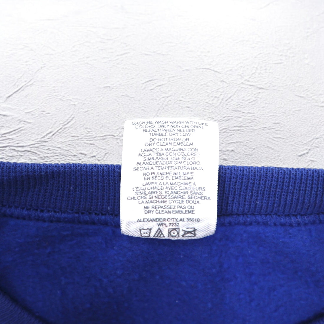 JERZEES Printed Sweatshirt, XL, Blue, Cotton, Fleece Lining, NAACP, Made in Mexico