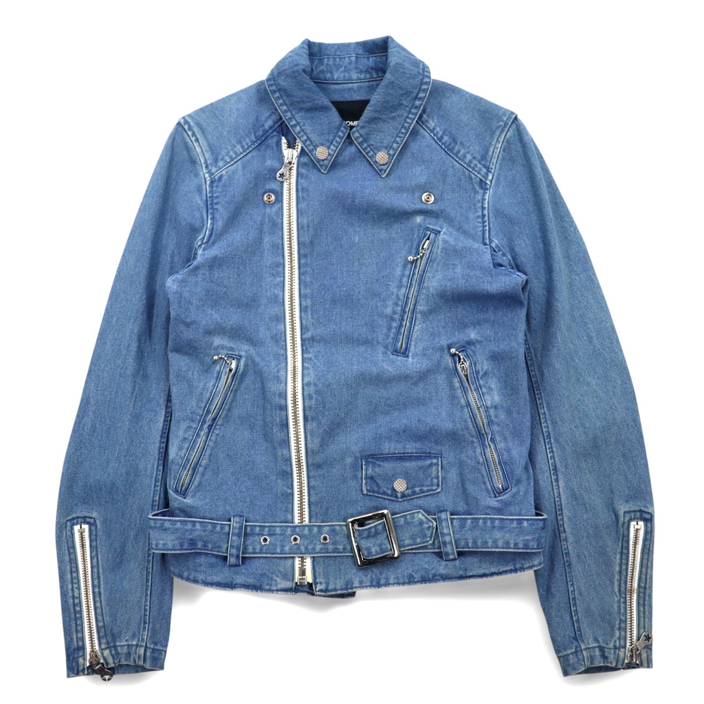 PHENOMENON Denim Double Riders Jacket M Indigo Blue Cotton JKT-235 Made in Japan