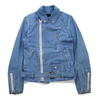 PHENOMENON Denim Double Riders Jacket M Indigo Blue Cotton JKT-235 Made in Japan