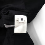 monkey time (UNITED ARROWS) Chesterfield Coat with Leather Sleeves, Size M, Black Wool, Lamb (1286-199-0379)