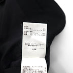 monkey time (UNITED ARROWS) Chesterfield Coat with Leather Sleeves, Size M, Black Wool, Lamb (1286-199-0379)