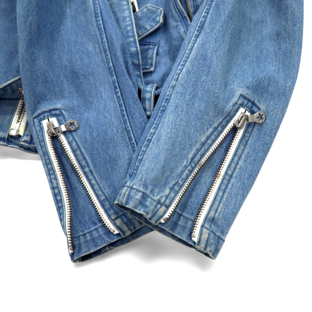 PHENOMENON Denim Double Riders Jacket M Indigo Blue Cotton JKT-235 Made in Japan