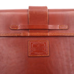 Ralph Lauren Square Leather Shoulder Bag in Brown Equestrian