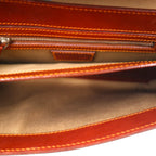 Ralph Lauren Square Leather Shoulder Bag in Brown Equestrian