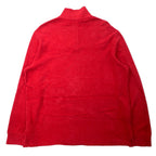 POLO RALPH LAUREN Half Zip Sweatshirt XL Red Cotton Small Pony Embroidery Big Size