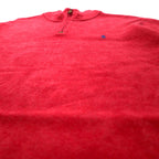 POLO RALPH LAUREN Half Zip Sweatshirt XL Red Cotton Small Pony Embroidery Big Size