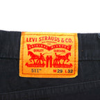 Levi's 511 Stretch Corduroy Chino Pants, Medium, Navy, Straight, Cotton, 45113955