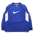 NIKE Piste Pullover Nylon Jacket L Blue Swoosh Logo