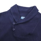 Polo Ralph Lauren 90年代 ショールカラー スウェット トレーナー L ネイビー スモールポニー刺繍