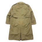 60s French Overcoat フランス製 60年代 ユーロヴィンテージ ミリタリー オーバーコート トレンチコート XL カーキ 樹脂ボタン PORTEZ IMPER FBA ライナー着脱式 Cantre LA PLUIE et Cantre LE FROID