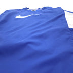 NIKE Piste Pullover Nylon Jacket L Blue Swoosh Logo
