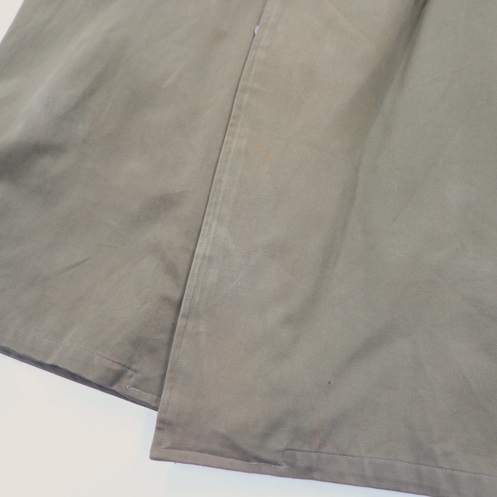 60s French Overcoat フランス製 60年代 ユーロヴィンテージ ミリタリー オーバーコート トレンチコート XL カーキ 樹脂ボタン PORTEZ IMPER FBA ライナー着脱式 Cantre LA PLUIE et Cantre LE FROID
