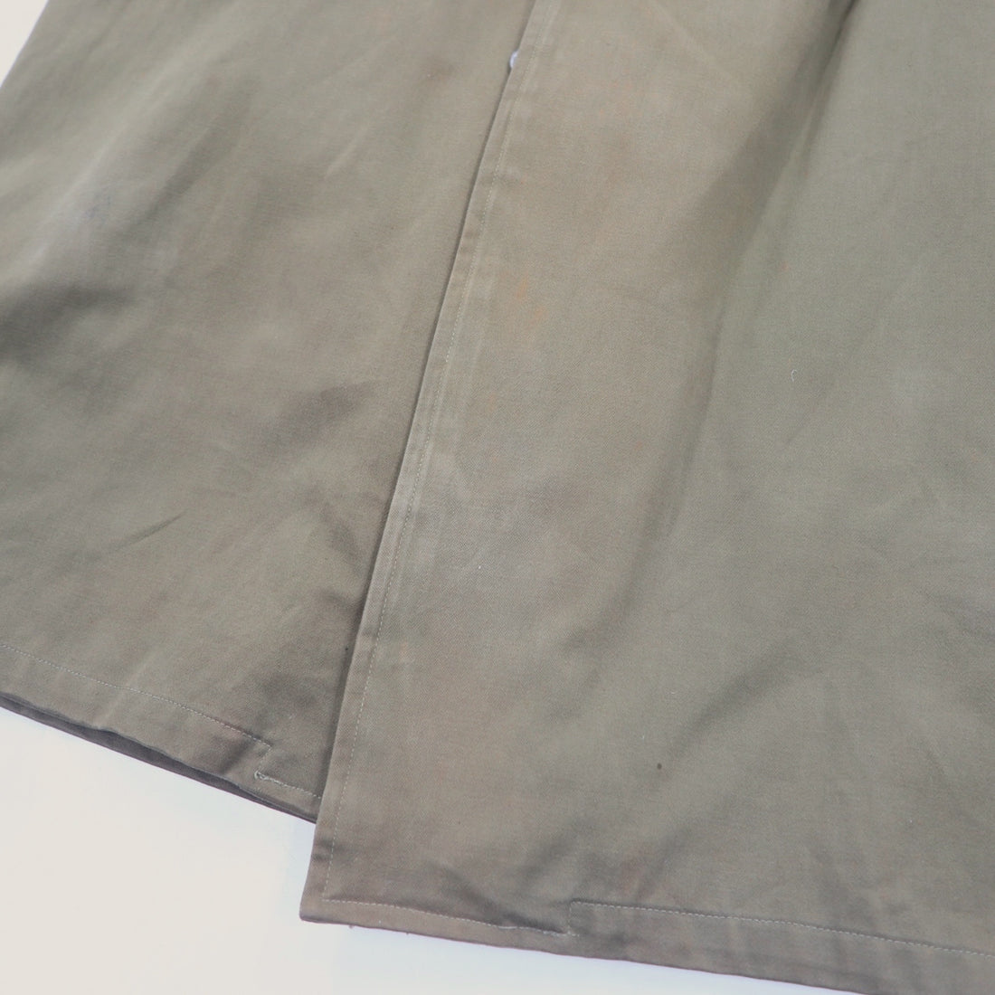 60s French Overcoat フランス製 60年代 ユーロヴィンテージ ミリタリー オーバーコート トレンチコート XL カーキ 樹脂ボタン PORTEZ IMPER FBA ライナー着脱式 Cantre LA PLUIE et Cantre LE FROID