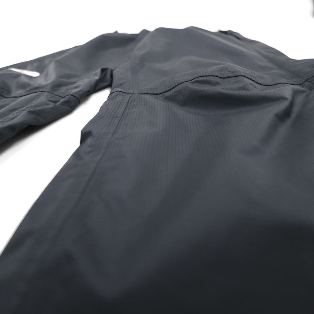 THE NORTH FACE アウトドア ナイロン テックパンツ HYVENT 防水 シェルパンツ S ブラック 裾 ジップ スリット