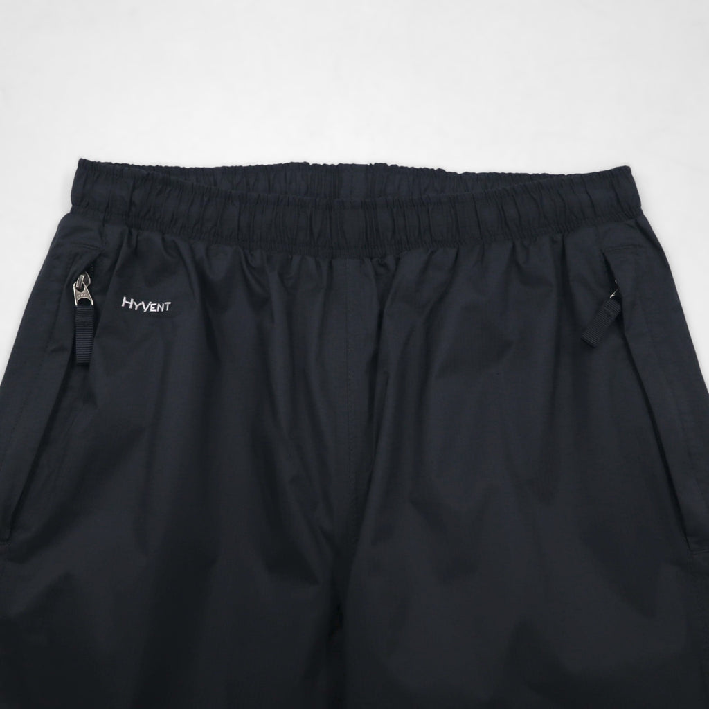 THE NORTH FACE アウトドア ナイロン テックパンツ HYVENT 防水 シェルパンツ S ブラック 裾 ジップ スリット