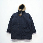 BAYLEAF AVIATION WEAR ミリタリー N-3B 中綿 フライトジャケット M ネイビー ファー US ARMY 未使用品