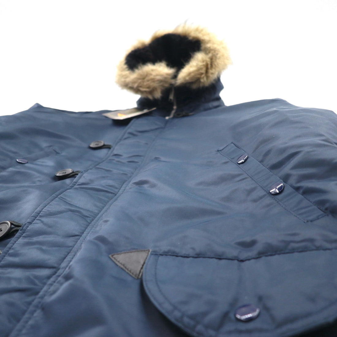 BAYLEAF AVIATION WEAR ミリタリー N-3B 中綿 フライトジャケット M ネイビー ファー US ARMY 未使用品