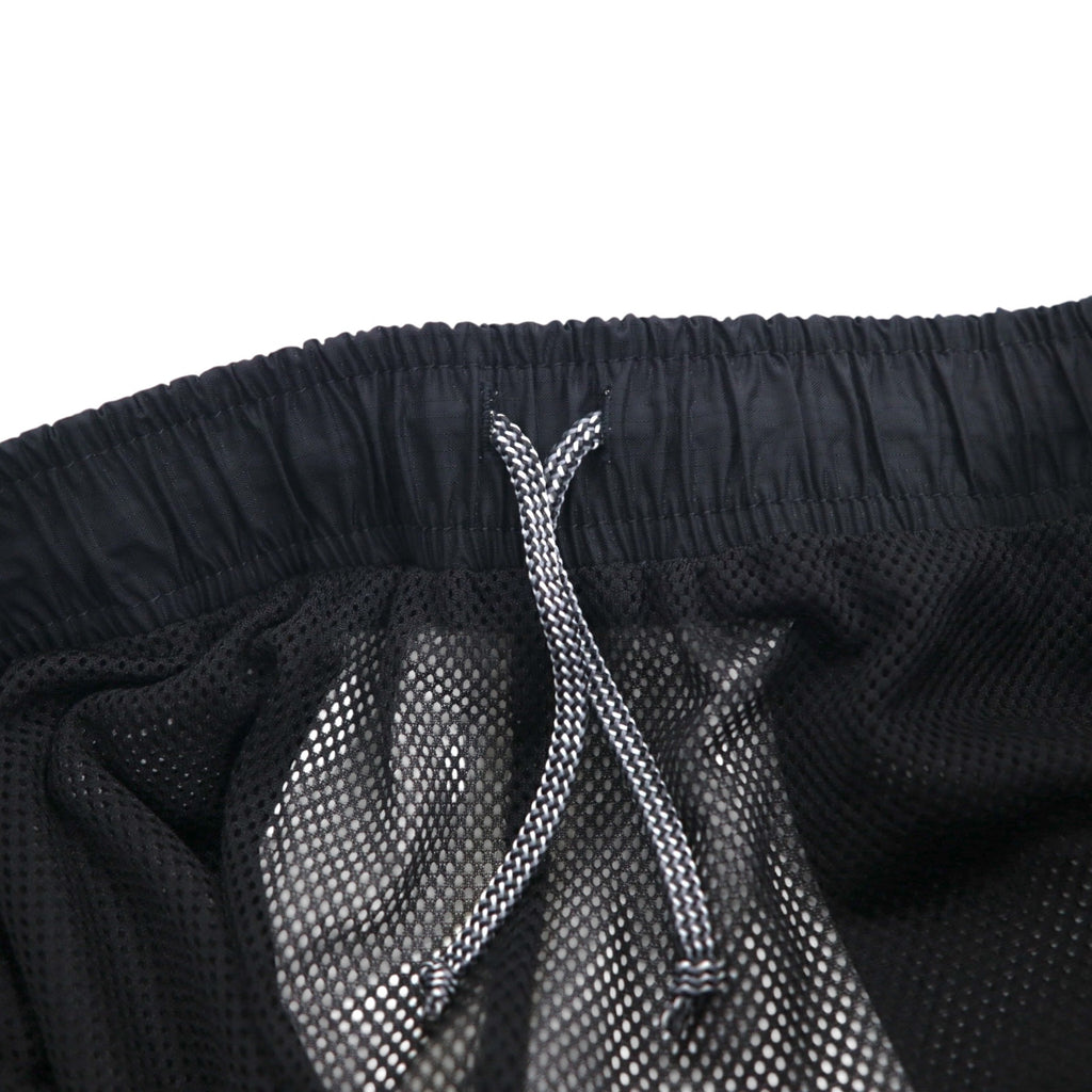 THE NORTH FACE アウトドア ナイロン テックパンツ HYVENT 防水 シェルパンツ S ブラック 裾 ジップ スリット