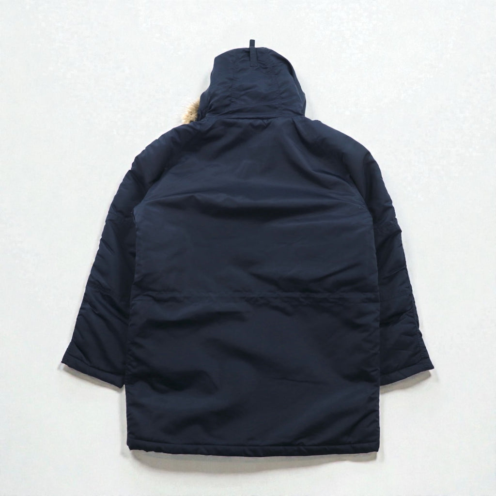 BAYLEAF AVIATION WEAR ミリタリー N-3B 中綿 フライトジャケット M ネイビー ファー US ARMY 未使用品