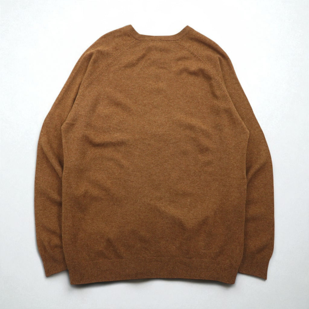 L.L.Bean ハイゲージ ニット セーター XL ベージュ ウール クルーネック BHX9