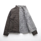 THE NORTH FACE リバーシブル 中綿 フリースジャケット XS グレー ポリエステル MOSSBUD SWIRL A7PY US規格