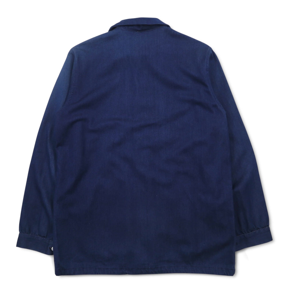Badhiya (Rankiki) Oversized Denim Shop Coat S Blue Indigo Cotton