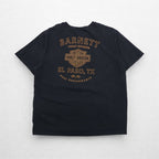 HARLEY DAVIDSON Double-sided Print T-Shirt XL Black Cotton Dog EL PASO Made in Honduras