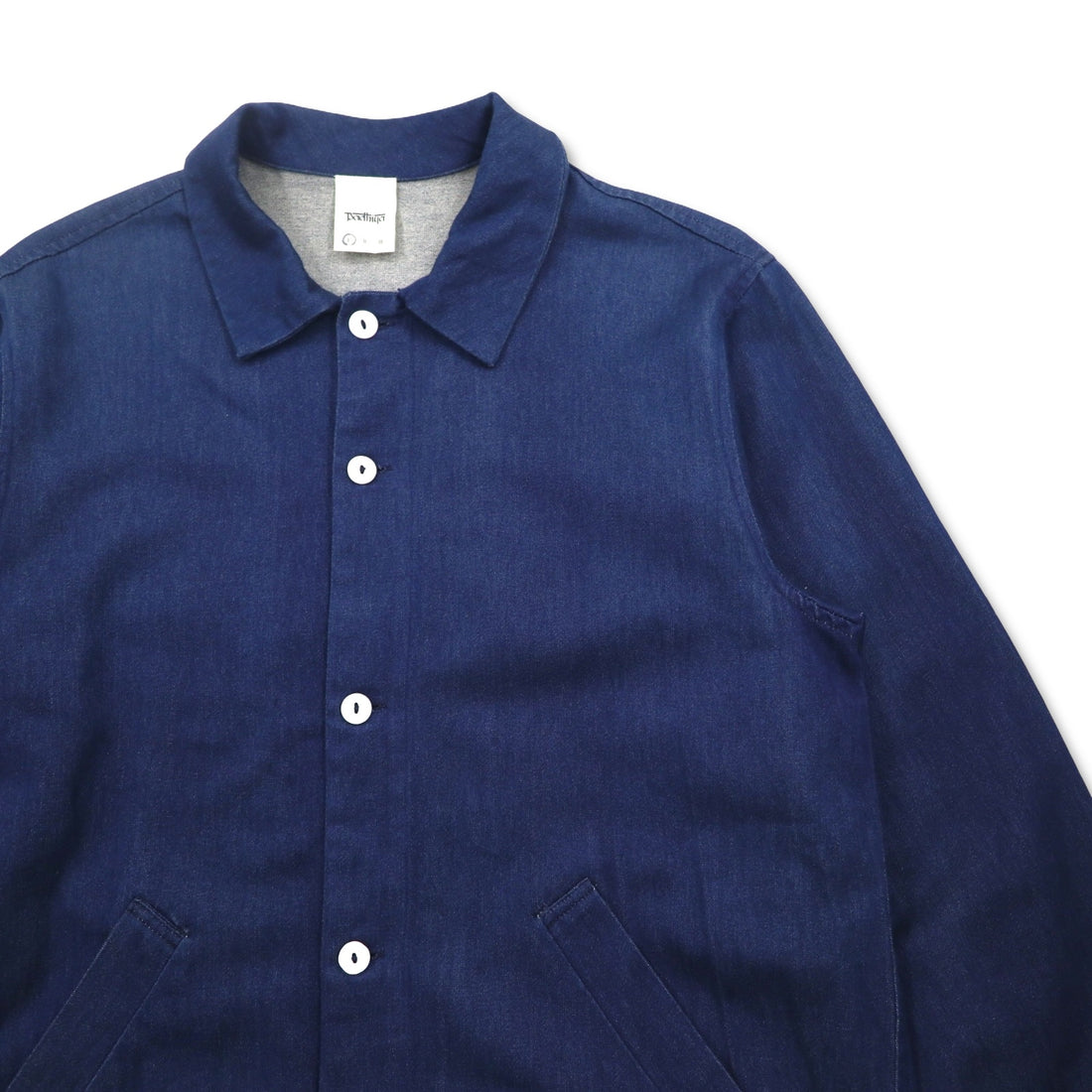 Badhiya (Rankiki) Oversized Denim Shop Coat S Blue Indigo Cotton